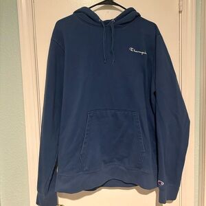Large Blue Champion hoodie #streetwear